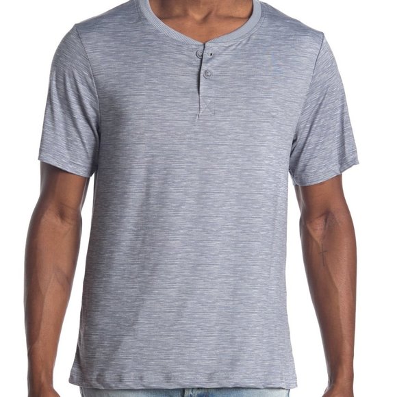 Ande Other - ANDE Lush Luxe Grey Henley Tee (L) NEW